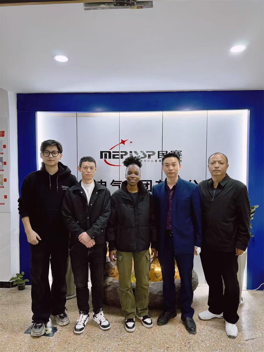 South African customers came to visit Minsai Electric and took photos