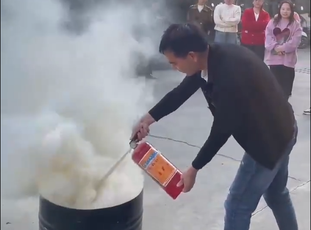 Minsai Electrical Fire Drill, smoke rising, alarms sounding, practical exercises to build a safety line and prevent accidents before they happen!