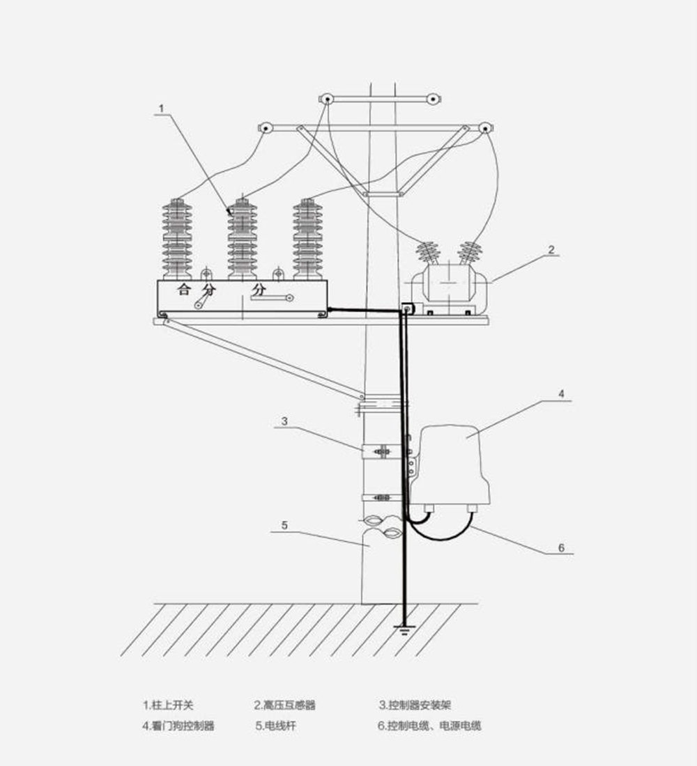 Schematic diagram of single-pole installation of boundary circuit breaker.jpg