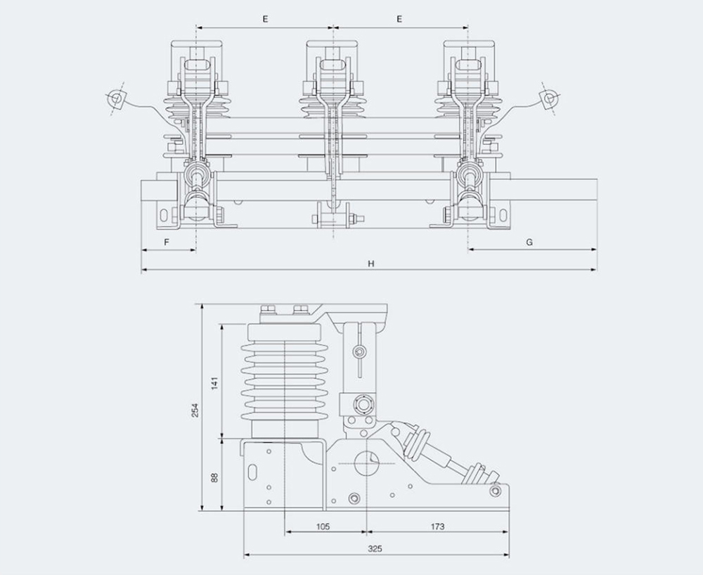 JN15-12、31.5 Type Combined Grounding Switch Outline and Installation Dimensions (mm) (ES-10、31.5).jpg