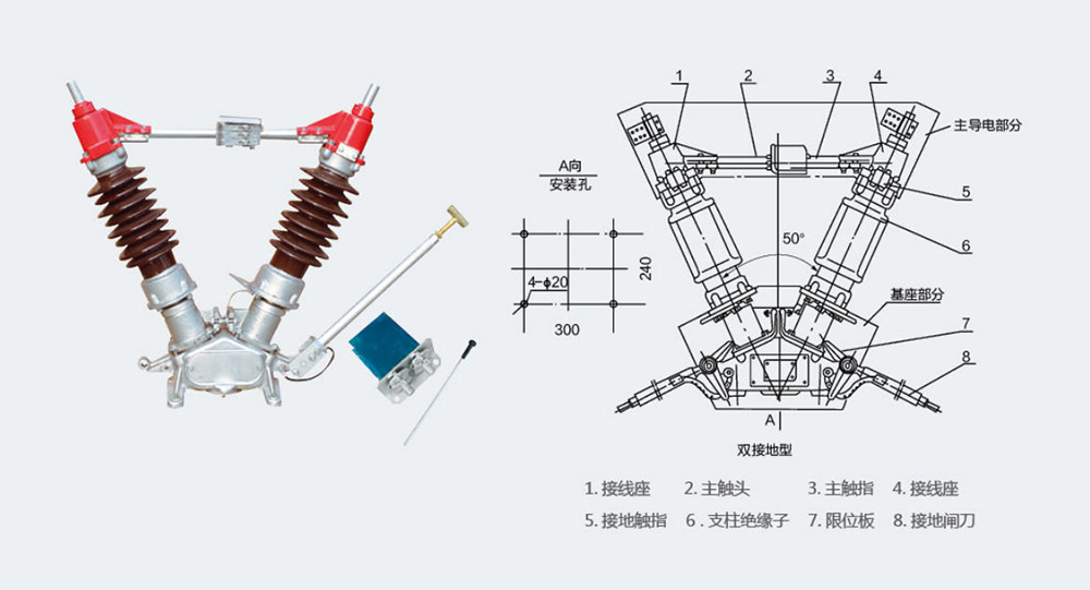 GW5A-40.5kV Outdoor High Voltage Disconnect Switch.jpg