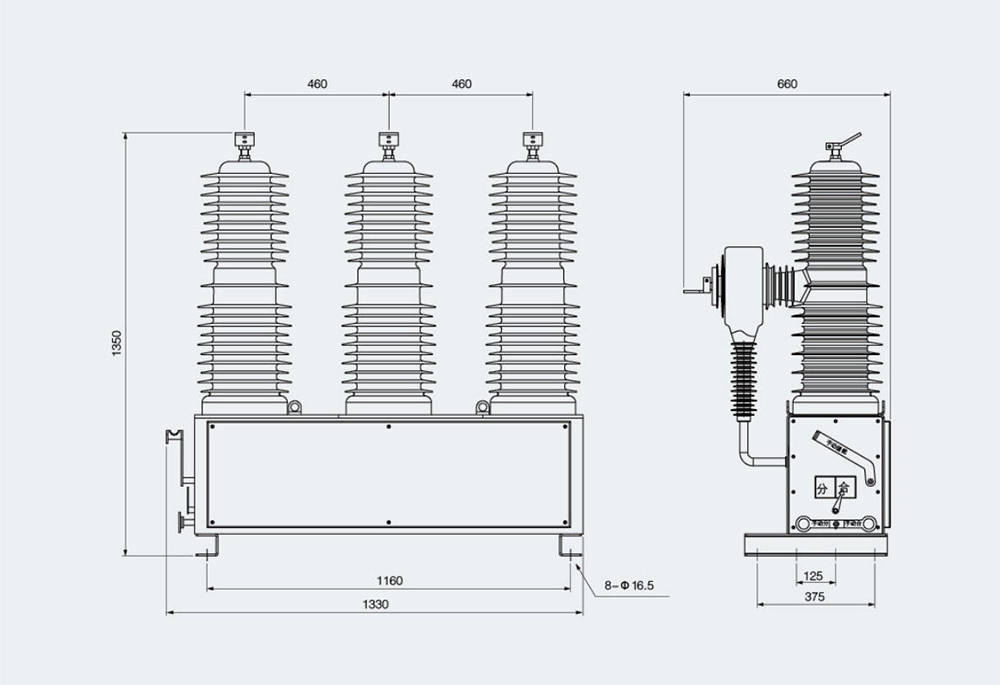 External dimensions and installation dimensions (mm).jpg