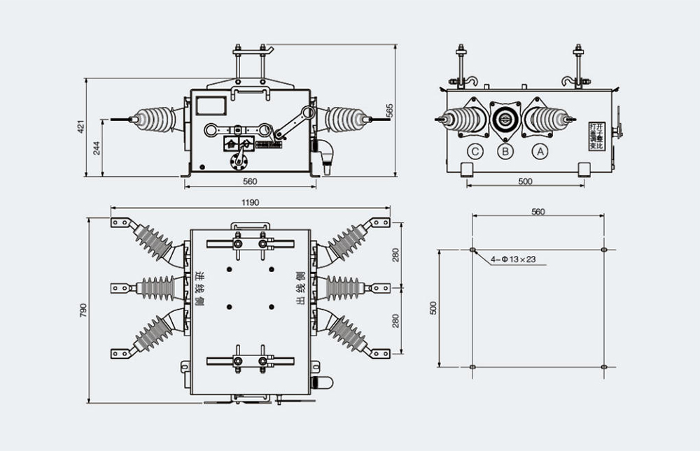 External dimensions and installation dimensions (mm).jpg